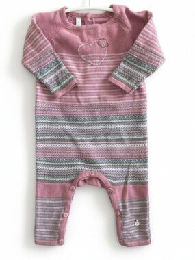Souris Mini Stripe Knit Jumpsuit 6 Months